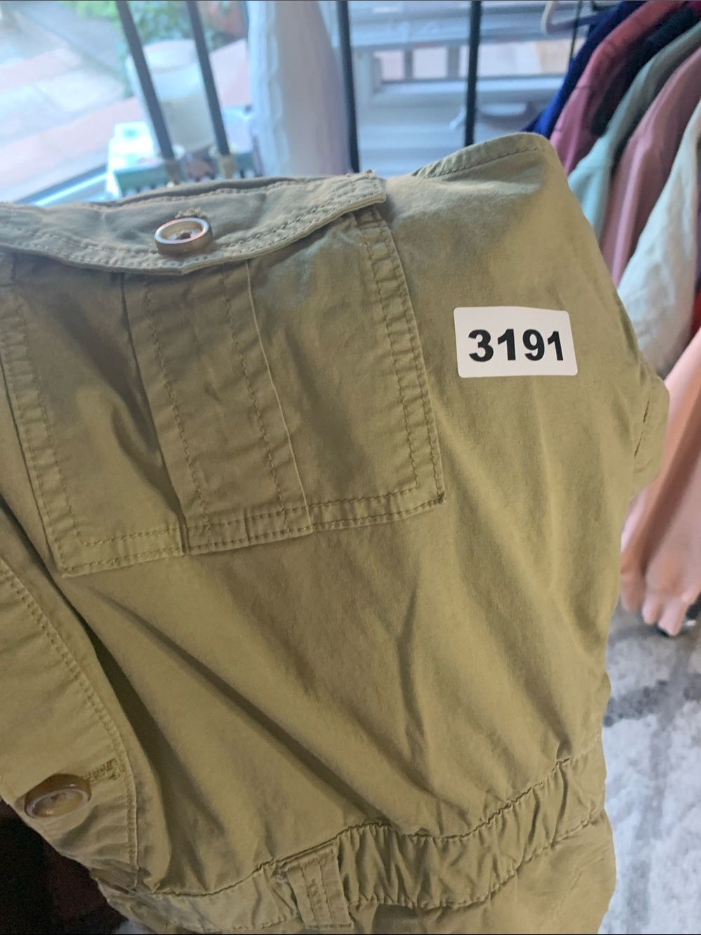 American Eagle Outfitters Olive Utility Jumpsuit